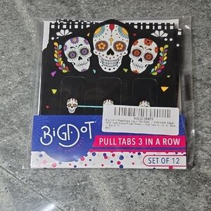 Halloween Sugar Skull Pull Tabs Game - Black